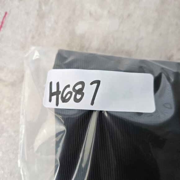 Ribbed Flare Yoga Pants Large Black High Waist Pull on Stretchy Athletic Bootcut - Picture 12 of 12